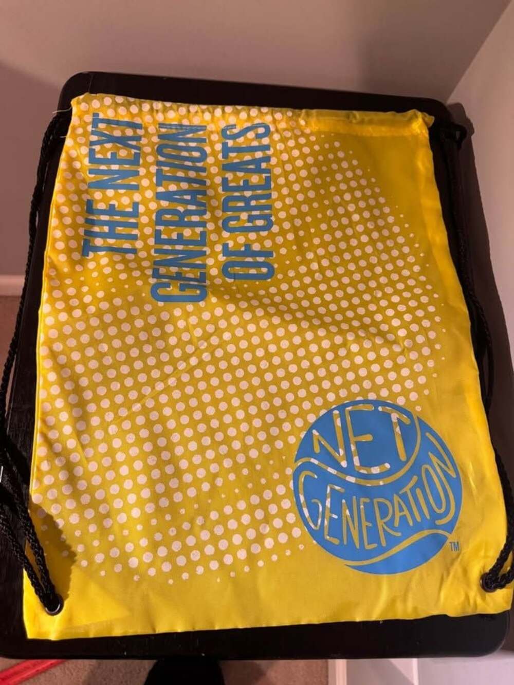 Net Generation Drawstring Yellow Bag